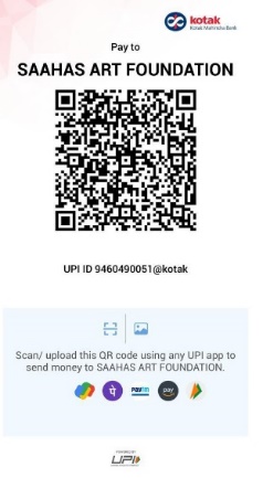 qr code saahas art foundation