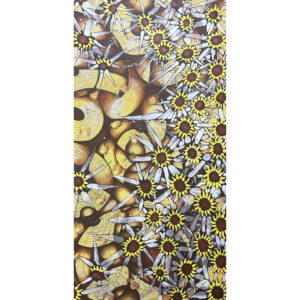 sunflower abstract art painting